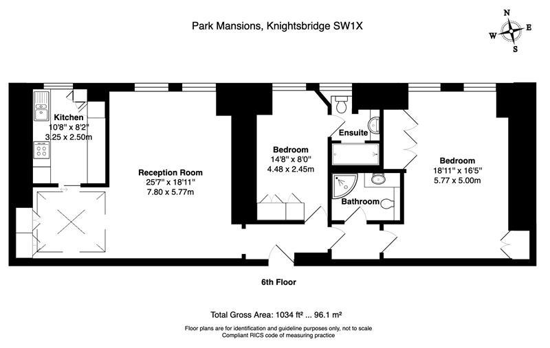 2 bedroom flat for sale - floorplan