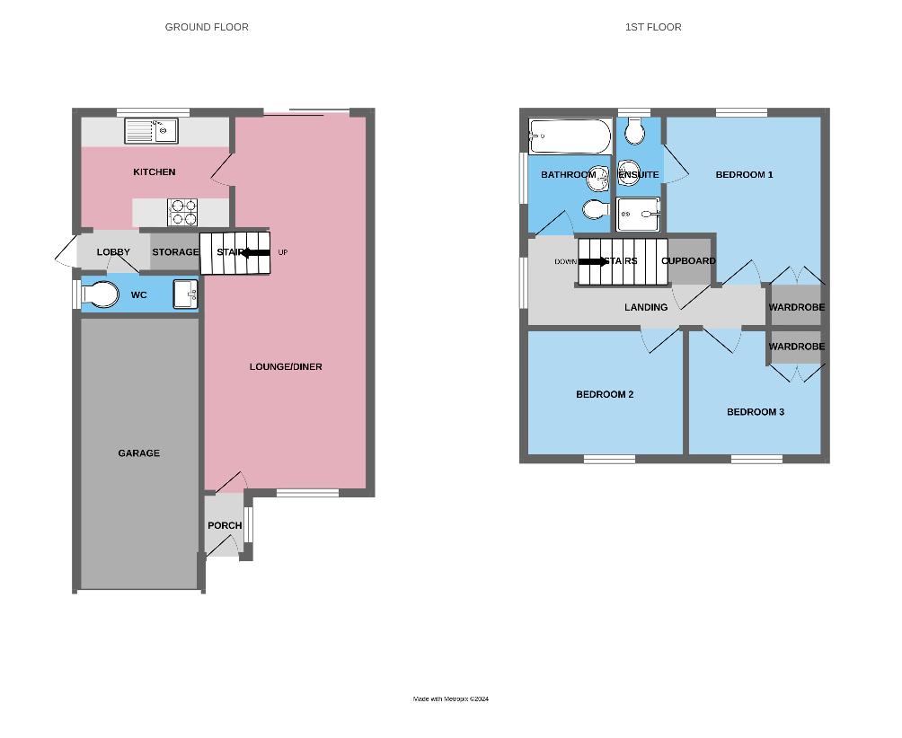 3 bedroom property for sale - floorplan