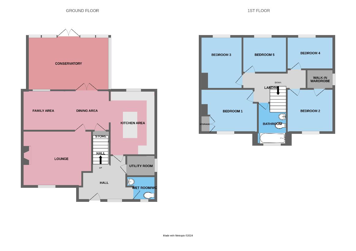 5 bedroom property for sale - floorplan