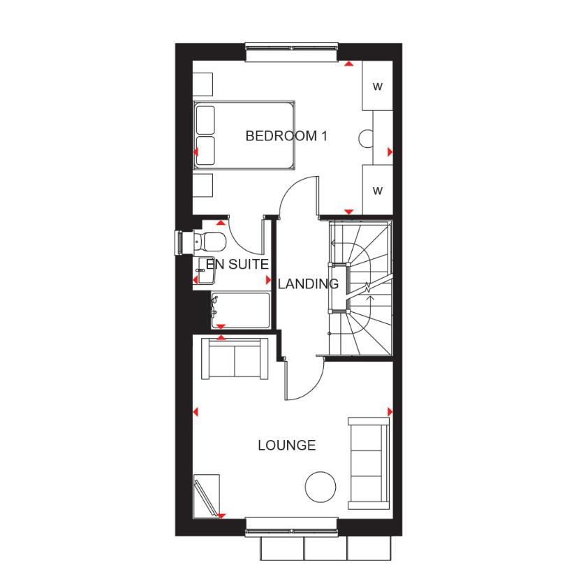 3 bedroom end of terrace house for sale - floorplan