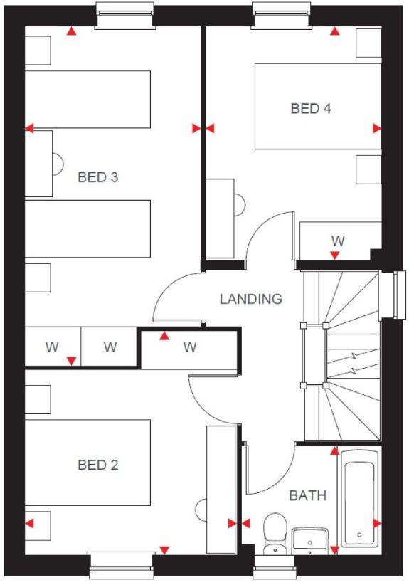 4 bedroom detached house for sale - floorplan