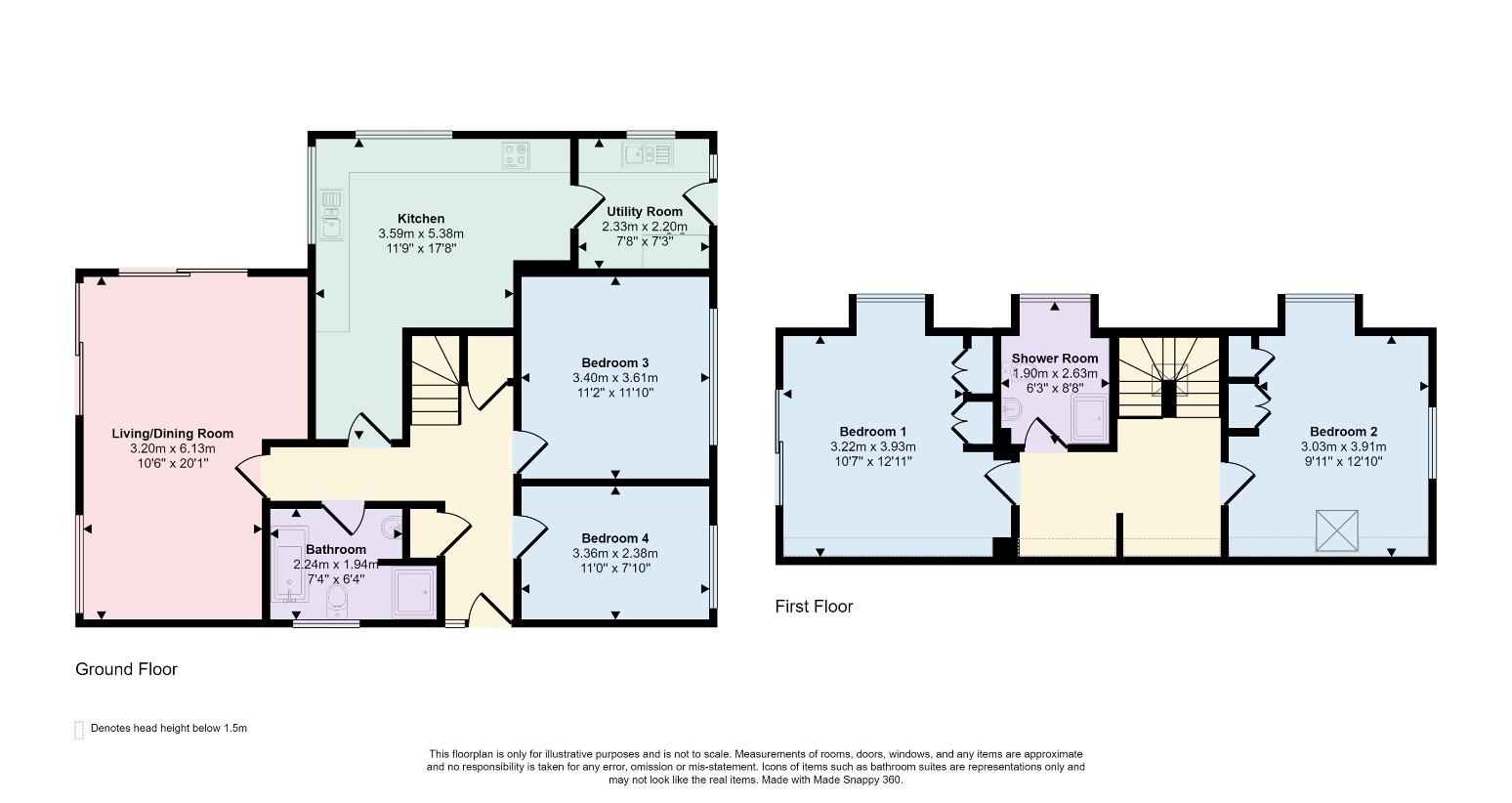 4 bedroom detached house for sale - floorplan