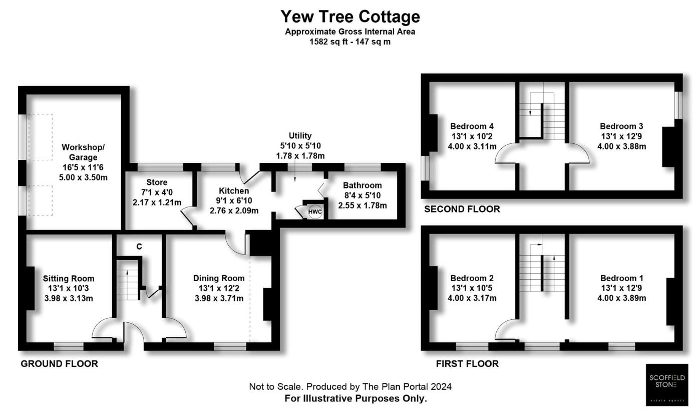 4 bedroom detached house for sale - floorplan