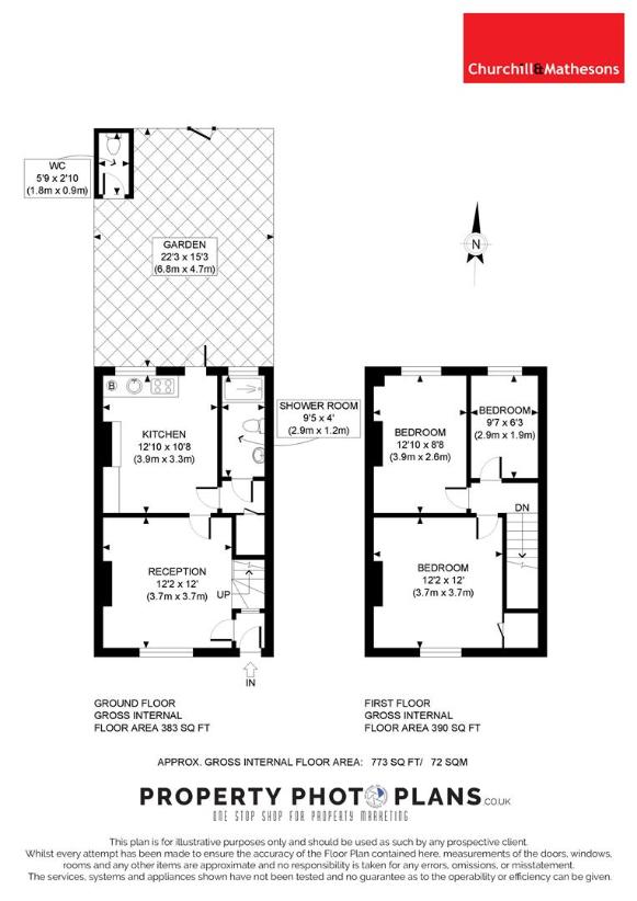 3 bedroom terraced house for sale - floorplan