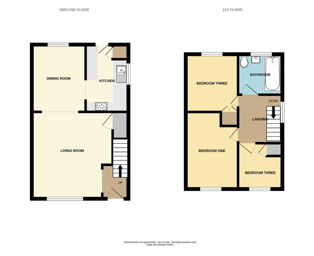 3 bedroom semi-detached house for sale - floorplan