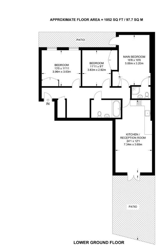 3 bedroom property for sale - floorplan