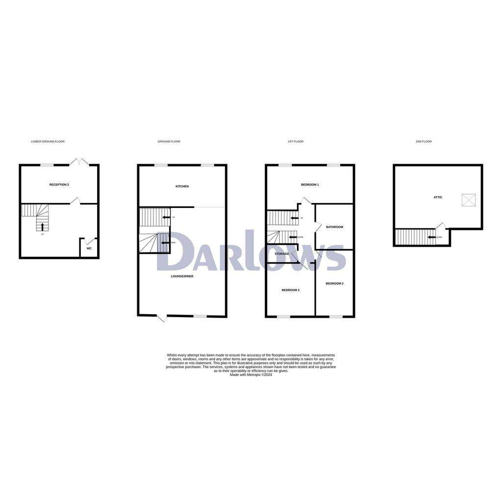 3 bedroom terraced house for sale - floorplan