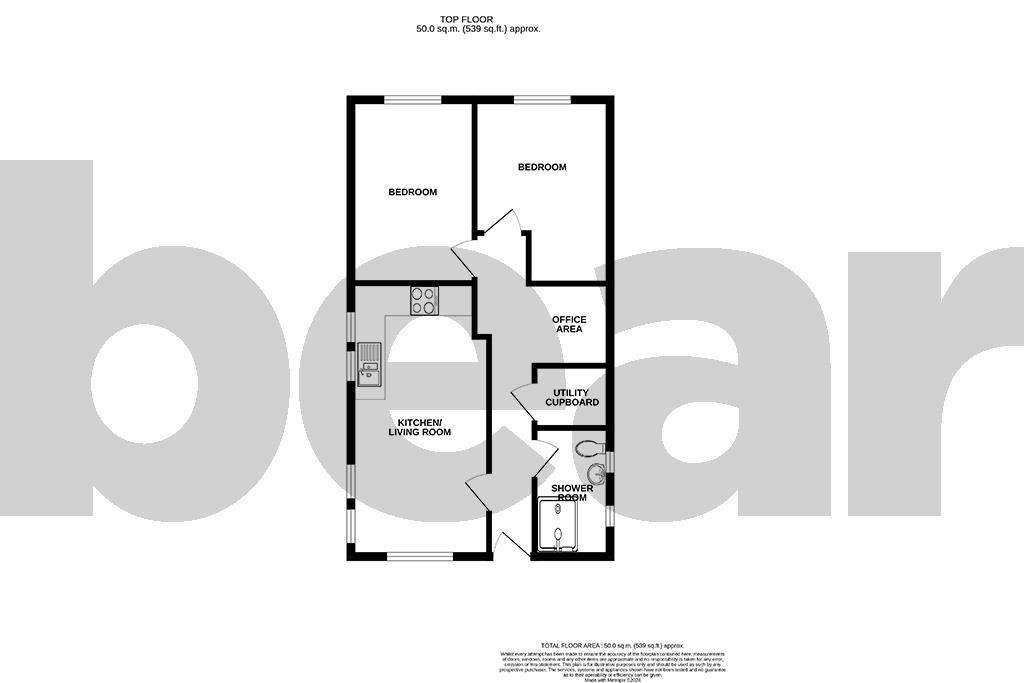 2 bedroom flat for sale - floorplan