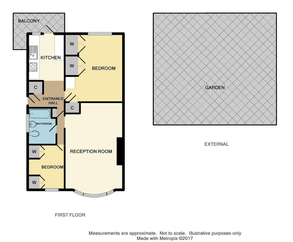 2 bedroom maisonette for sale - floorplan