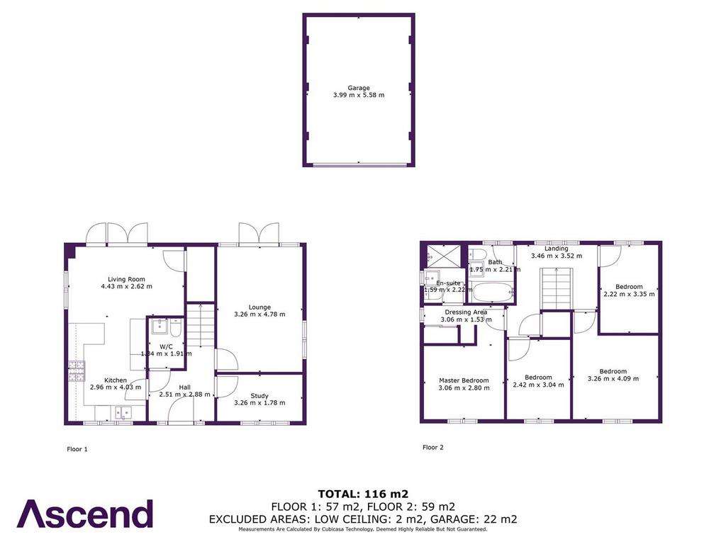 4 bedroom detached house to rent - floorplan