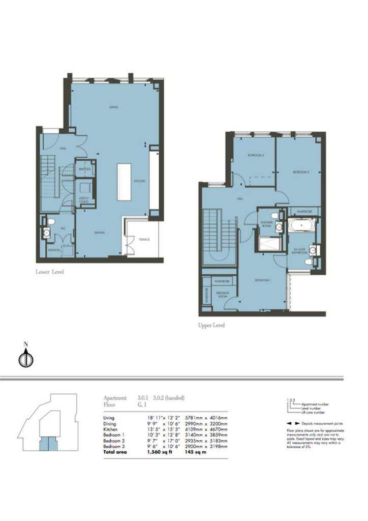 3 bedroom flat to rent - floorplan