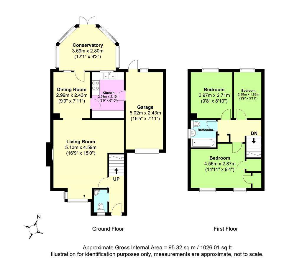 3 bedroom link-detached house for sale - floorplan