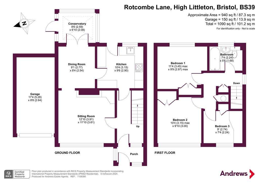 3 bedroom detached house for sale - floorplan