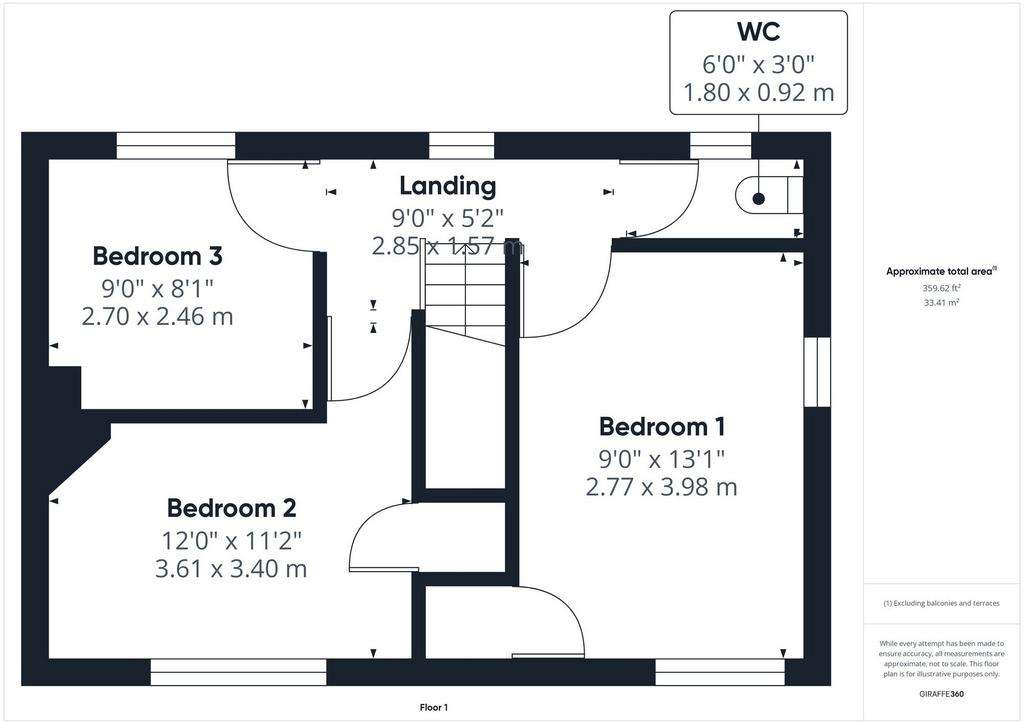 3 bedroom semi-detached house for sale - floorplan