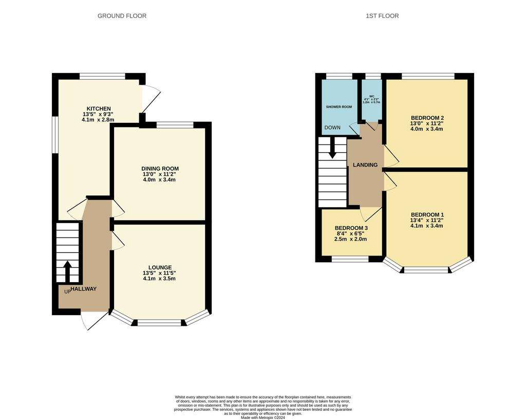 3 bedroom semi-detached house for sale - floorplan