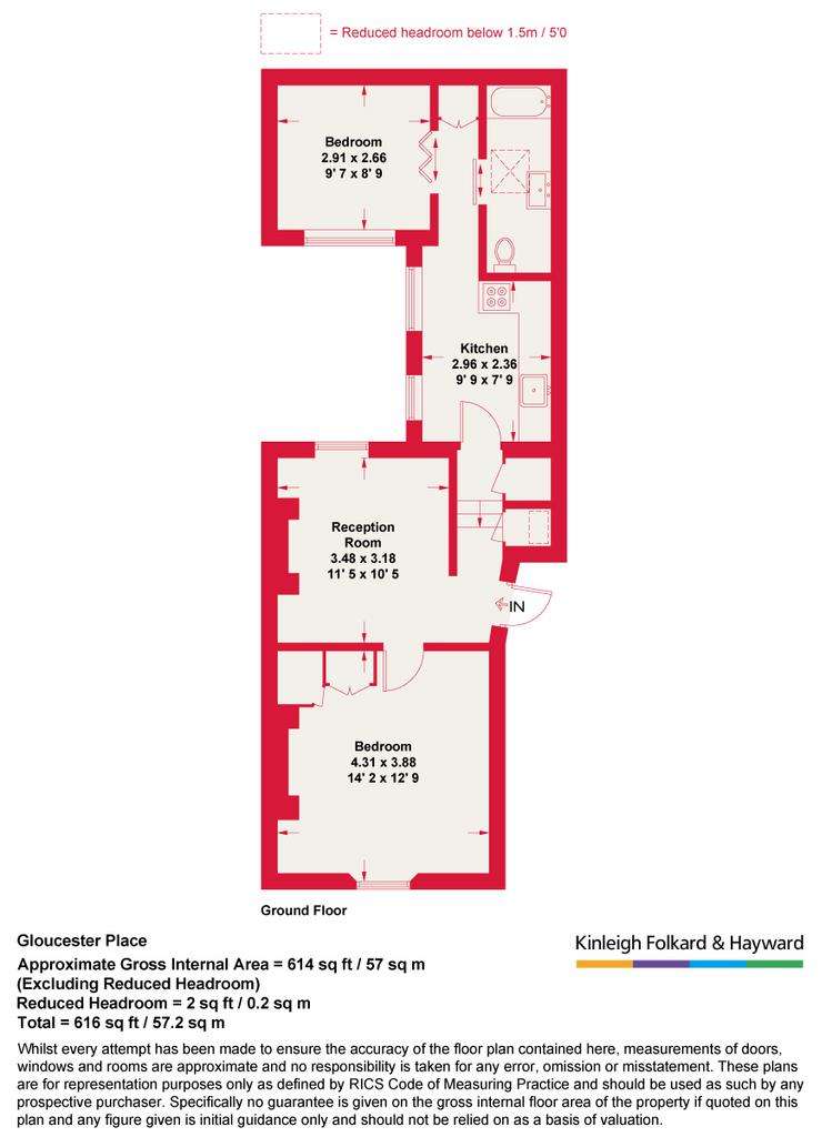 2 bedroom flat for sale - floorplan