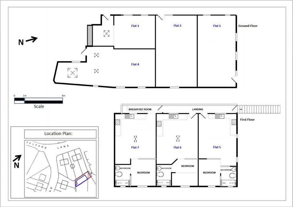 Studio flat to rent - floorplan