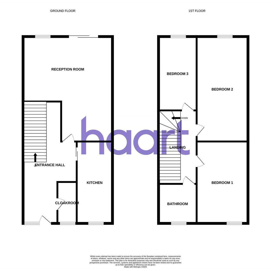 3 bedroom terraced house for sale - floorplan