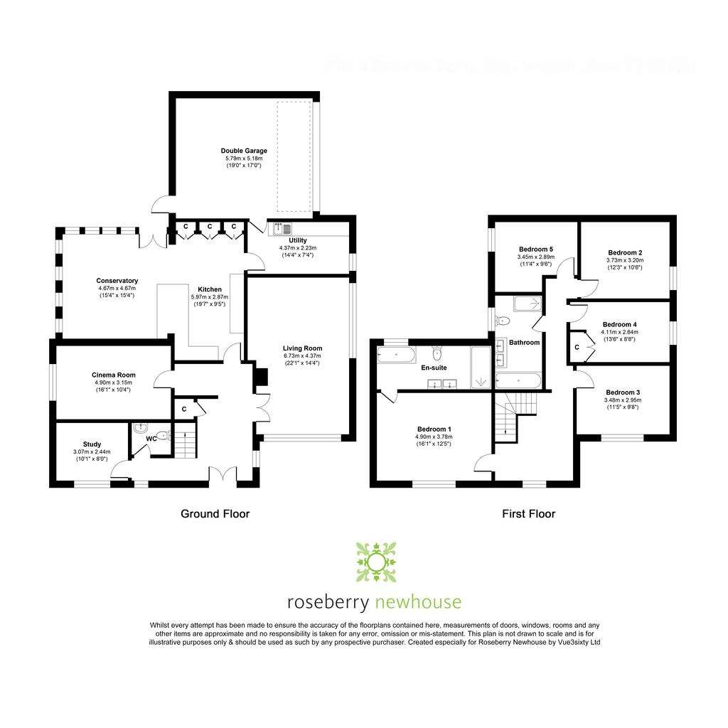 5 bedroom detached house for sale - floorplan