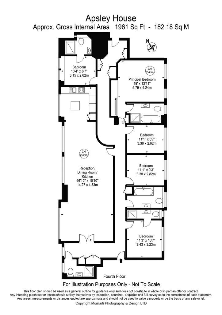 5 bedroom flat to rent - floorplan