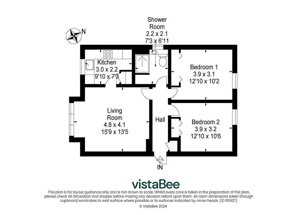 2 bedroom flat for sale - floorplan