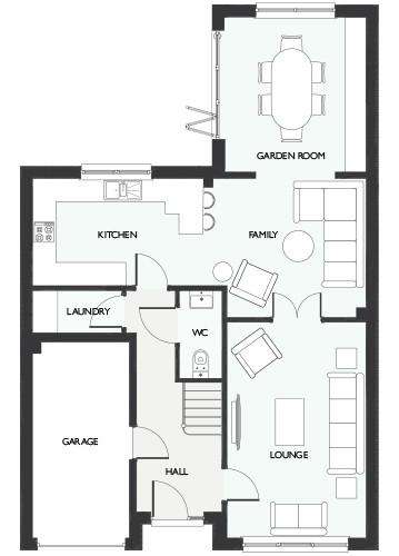 4 bedroom detached house for sale - floorplan