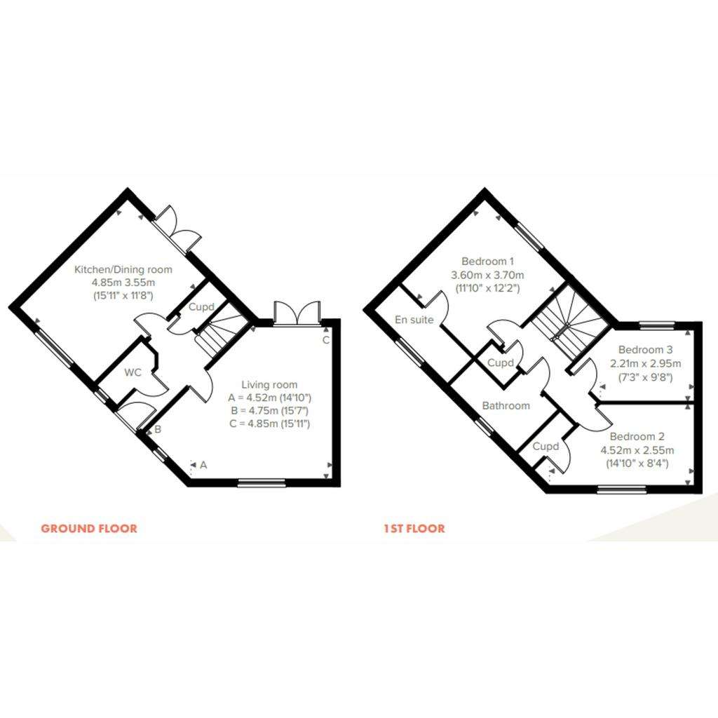 3 bedroom detached house for sale - floorplan