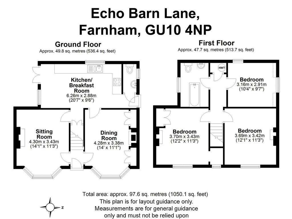 3 bedroom detached house for sale - floorplan