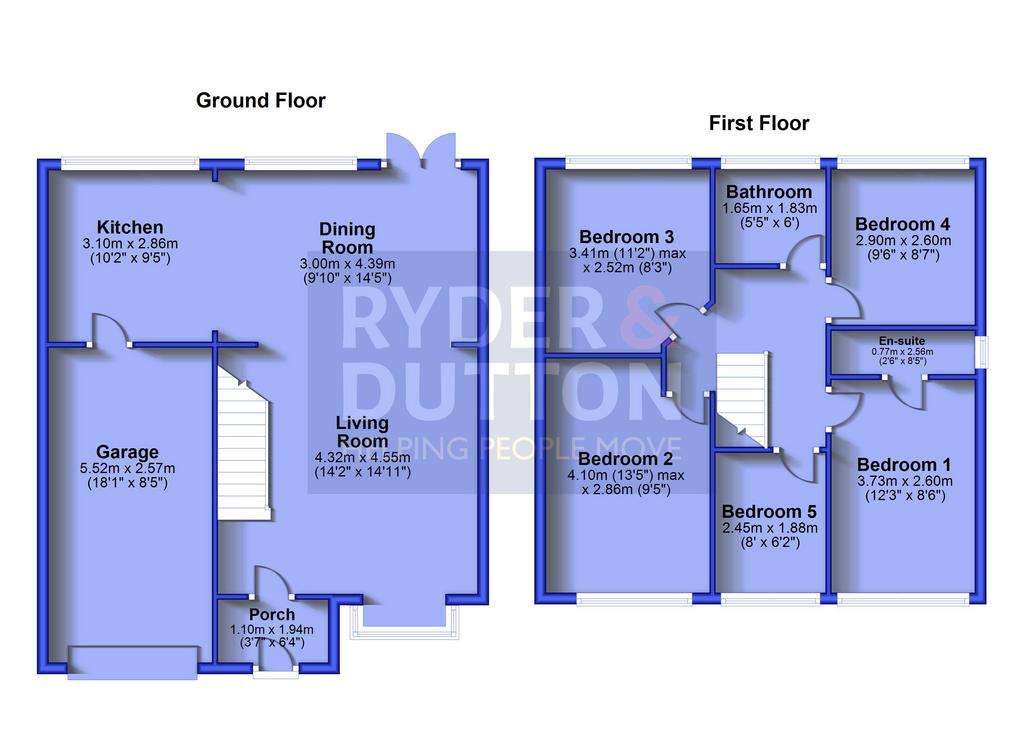 5 bedroom detached house for sale - floorplan