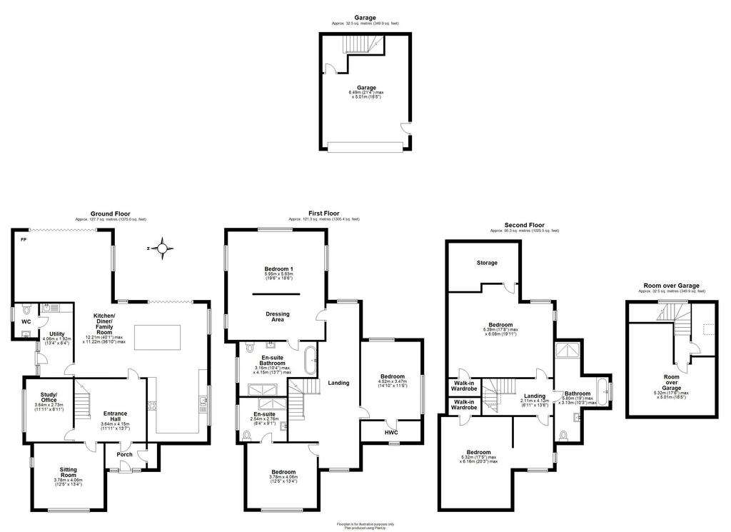 5 bedroom detached house for sale - floorplan