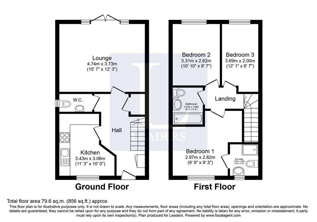 3 bedroom semi-detached house to rent - floorplan