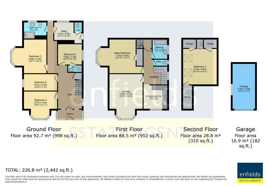 7 bedroom detached house for sale - floorplan