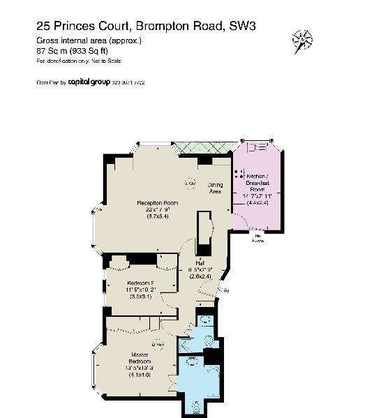 2 bedroom flat to rent - floorplan