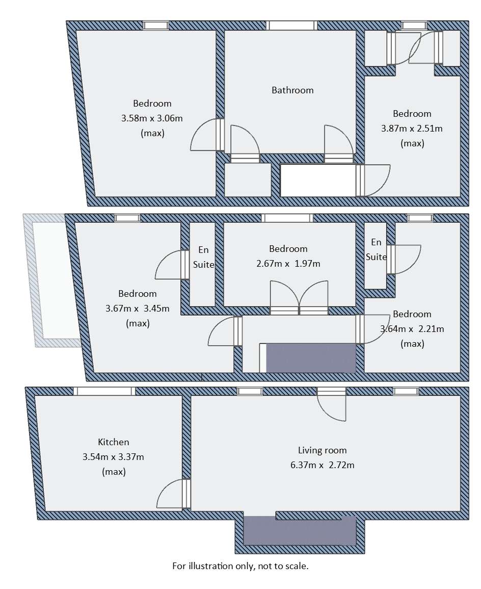 5+ bedroom semi-detached house for sale - floorplan