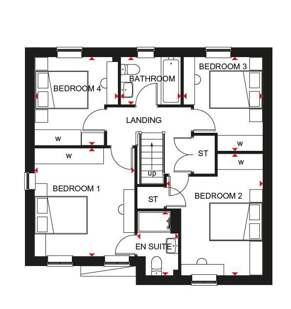 4 bedroom detached house for sale - floorplan