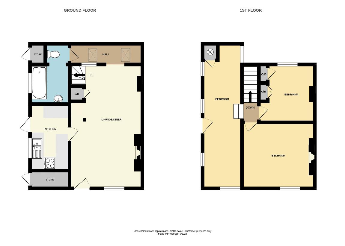 3 bedroom cottage for sale - floorplan