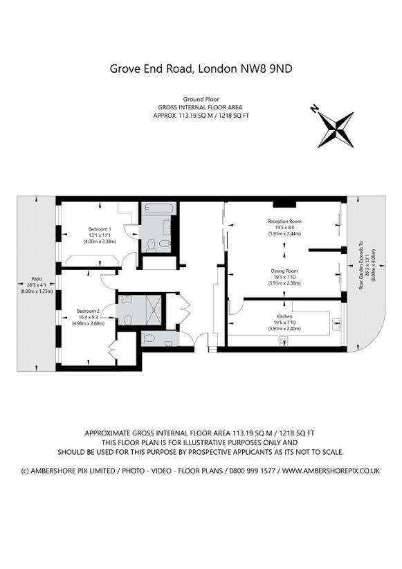 2 bedroom maisonette for sale - floorplan