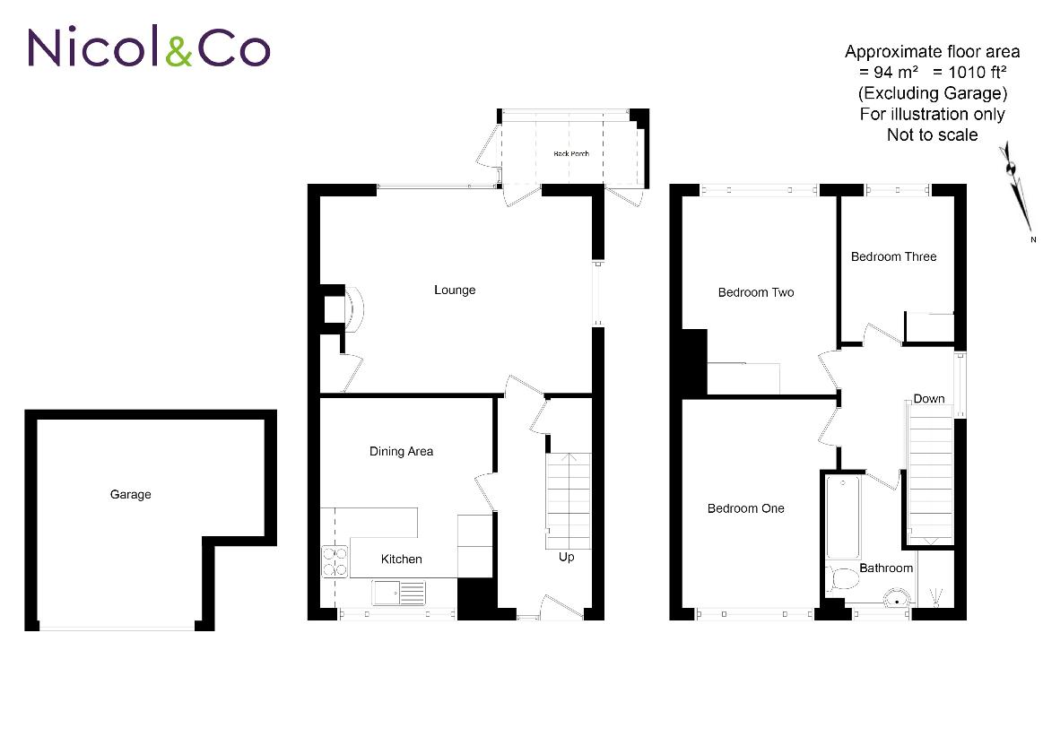 3 bedroom property for sale - floorplan