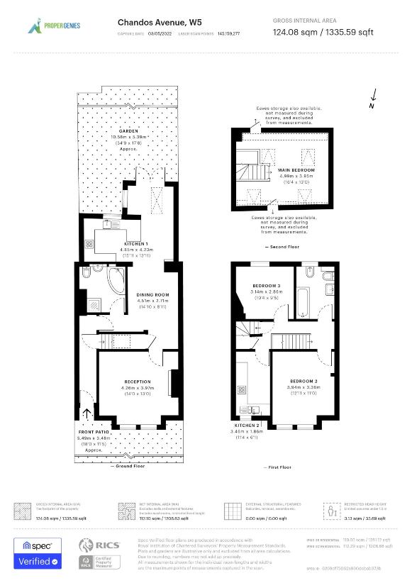 4 bedroom terraced house for sale - floorplan