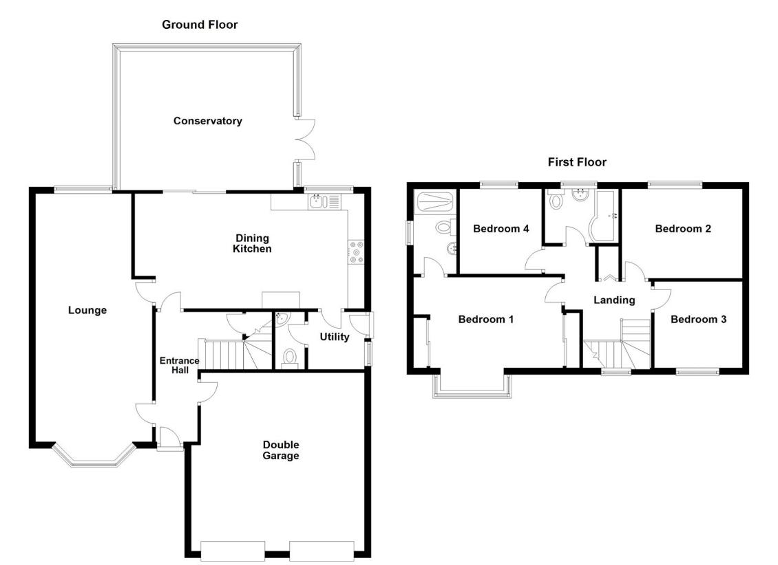 4 bedroom detached house for sale - floorplan