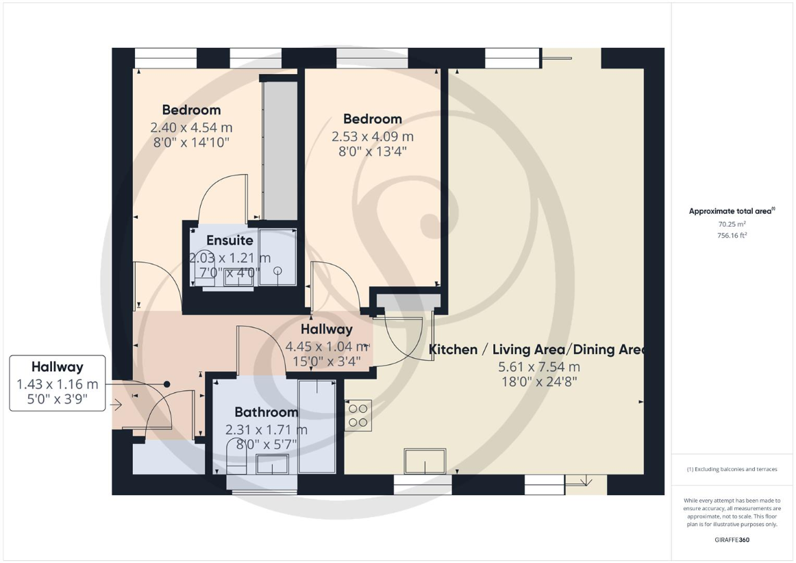 2 bedroom flat for sale - floorplan