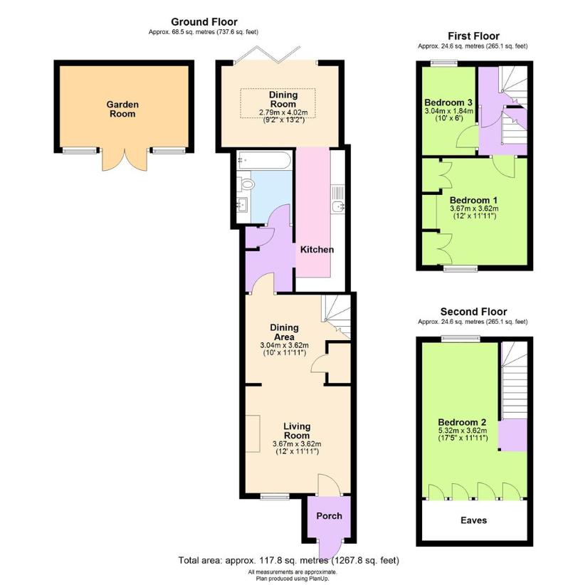 3 bedroom property for sale - floorplan