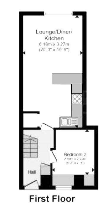 3 bedroom flat for sale - floorplan