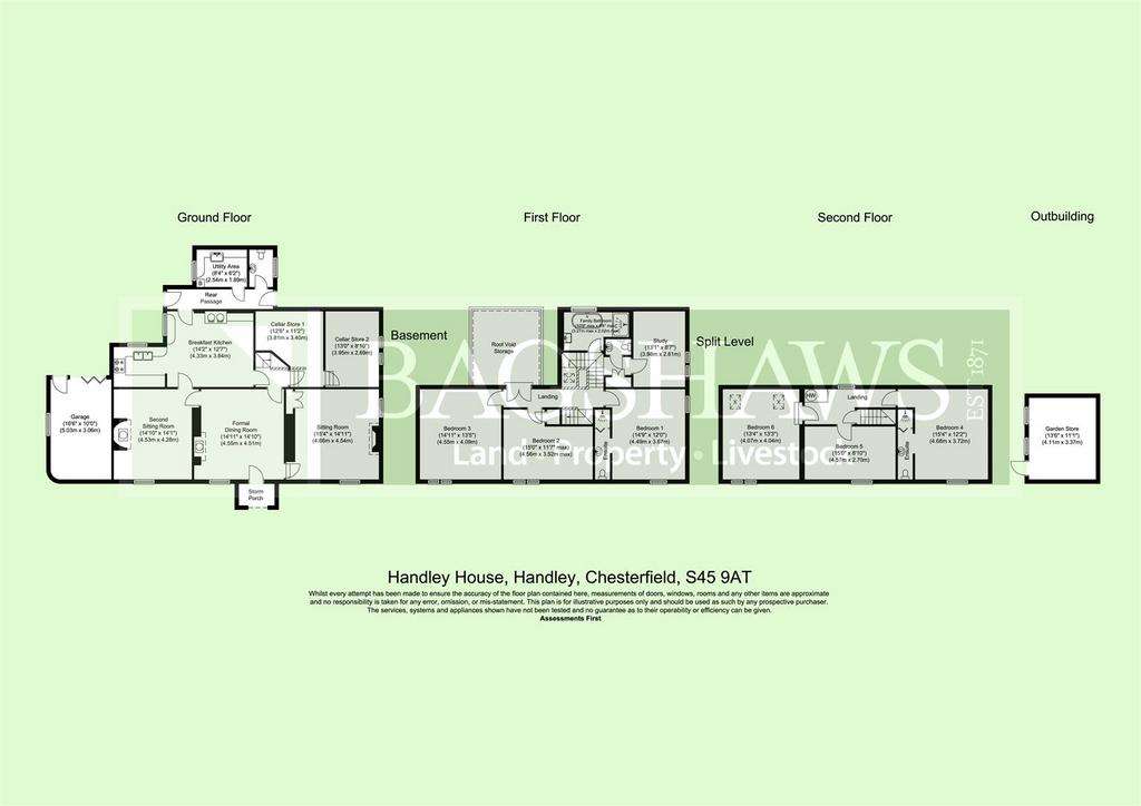 7 bedroom country house for sale - floorplan