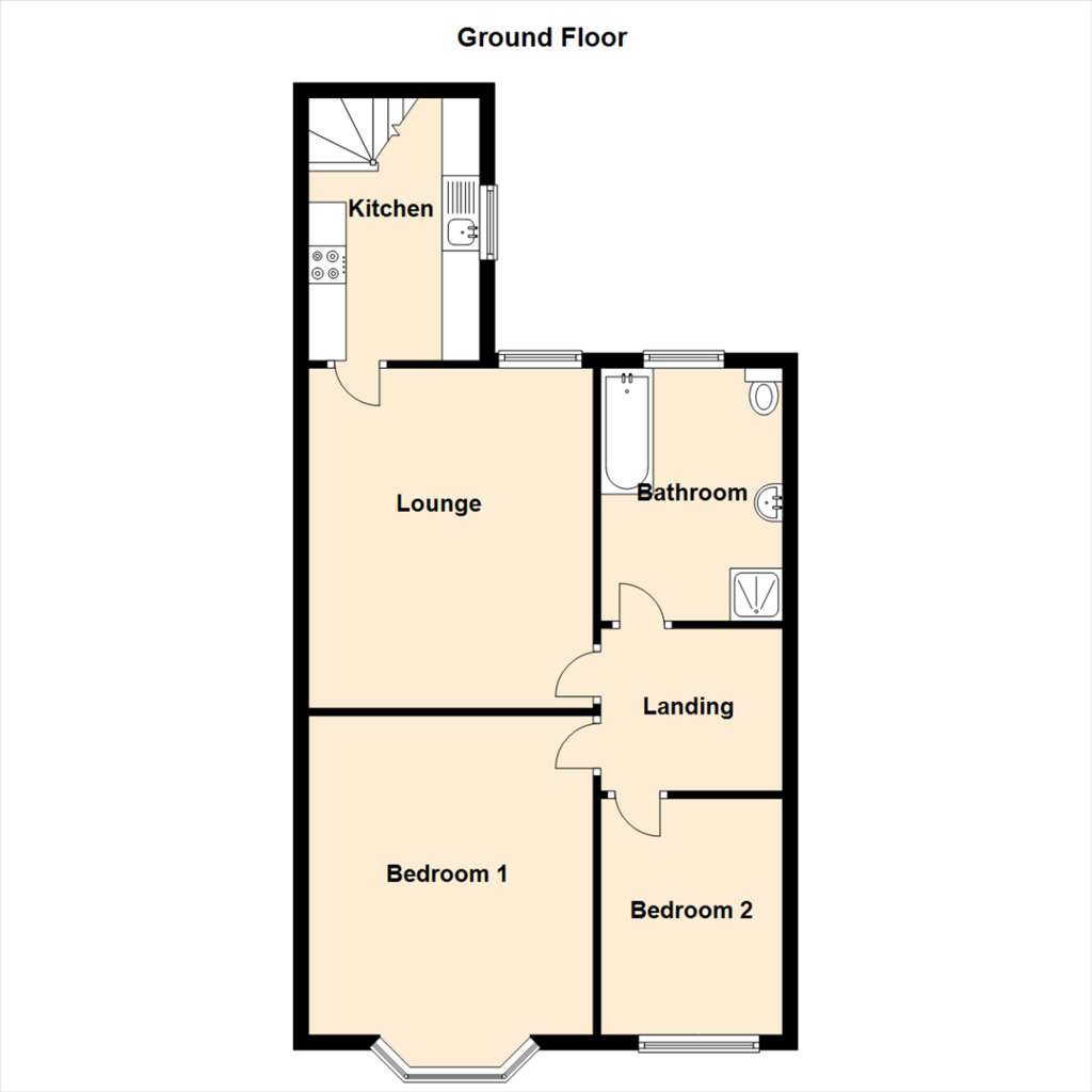 2 bedroom flat for sale - floorplan