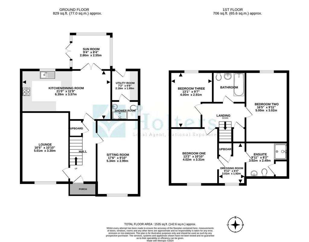 3 bedroom detached house for sale - floorplan