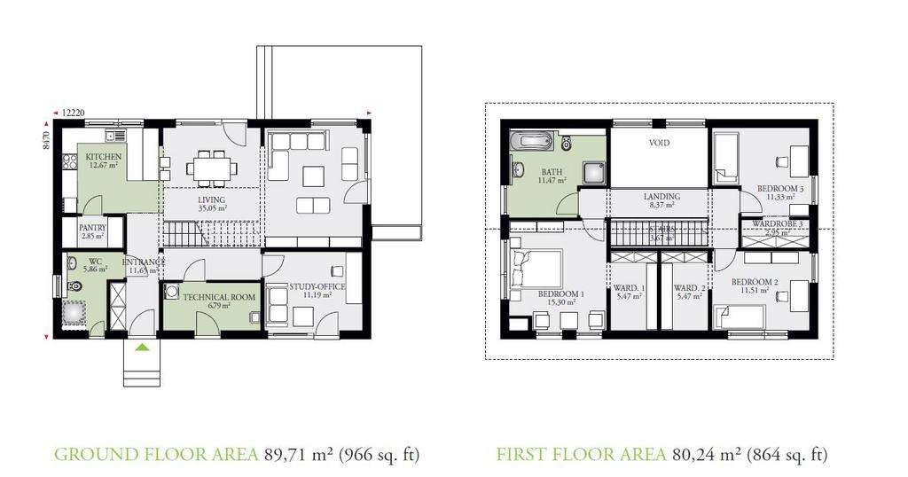 4 bedroom house for sale - floorplan