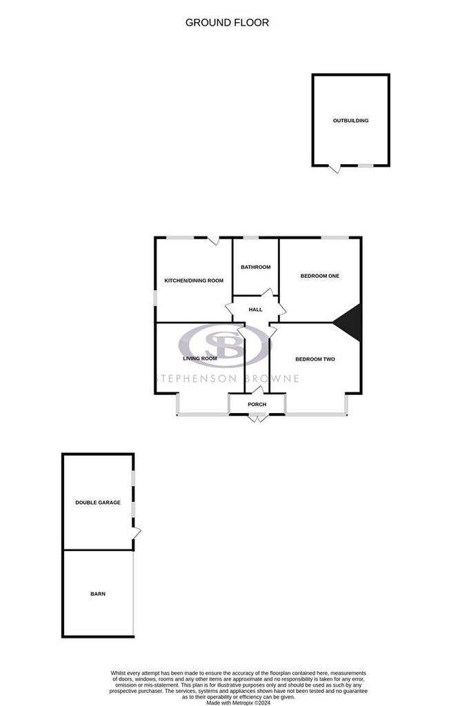 2 bedroom detached house for sale - floorplan