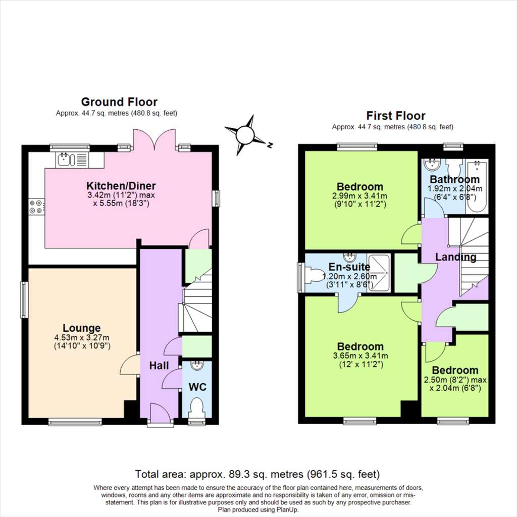 3 bedroom detached house for sale - floorplan