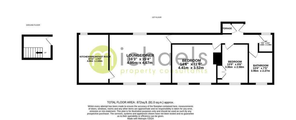 2 bedroom flat for sale - floorplan